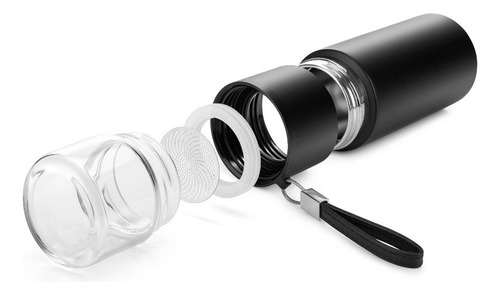 Samadoyo Termo Infusor Vidrio Y Acero Inoxidable 300ml