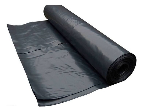 Nylon Polietileno Negro 2mts Ancho 50mts Largo 200 Micrones 