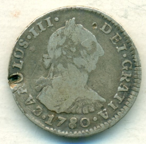 Bolivia Bajo España Potosí Moneda De Plata 1 Real 1780/79 Jr