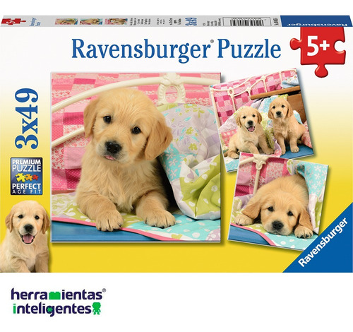 8065 Cachorros Rompecabezas 3x49 Piezas 5 Años Ravensburger 