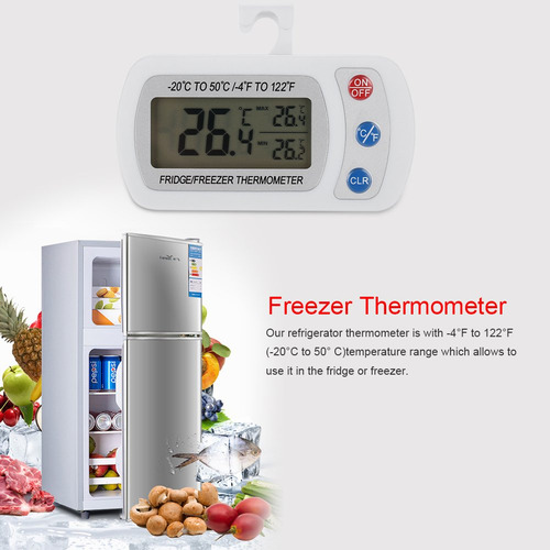 Termómetro Digital Para Refrigerador Con Pantalla Lcd
