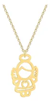 Comprar Collar Ángel Unisex Joya Plata Enchapada Oro 18k