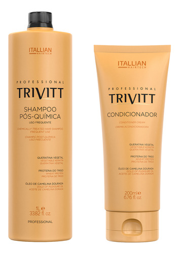 Kit Trivitt 2pçs: Shampoo 1 Litro + Condicionador 200ml