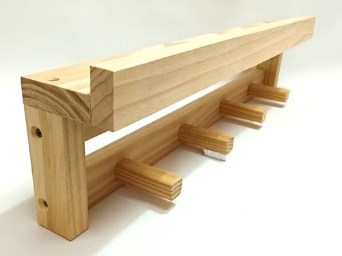 Imagen 2 de 2 de Perchero Pared Organizador Nordico Recibidor