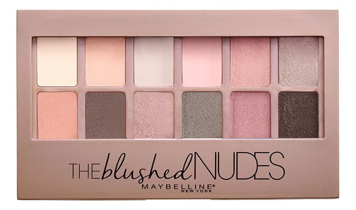 Paleta De Sombras The Blushed Nudes Maybelline Color de la sombra Varios