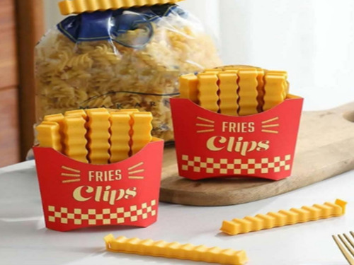 Clips Para Bolsas Con Forma De Papas Fritas