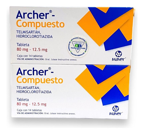 Archer- Compuesto Telmisartán/ Hidroclorotiazida 28 Tabletas