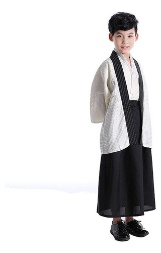 Disfraz De Kimono Samurái Haori Para Niño, Cosplay, Baile Pa