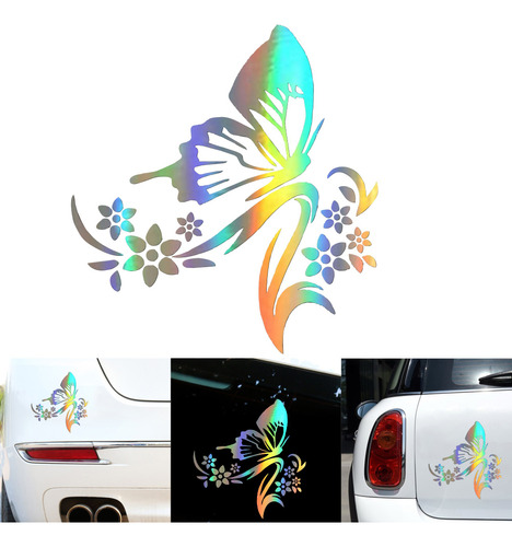 Calcomanía Para Coche, Pegatinas Creativas Con Mariposas Y F