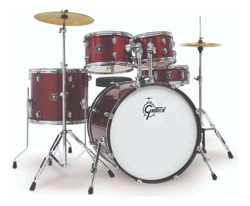 Bateria Completa / Gretsch Ruby Sparkle / Lucy Rock