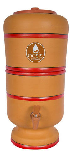 Filtro Barro 3 Litros 1 Vela Cerâmica Cozinha N0 Velas Oasis