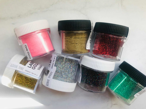 Colorantes Glitter King Dust Set X7