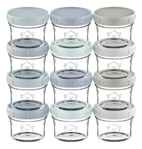 Recipientes De Comida Para Bebés Keababies, Paquete De 12 Un