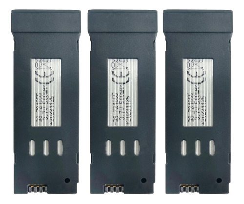 Puoo 3 Unids 3.7 V 500 Mah Batería De Litio Para E58 S168 .