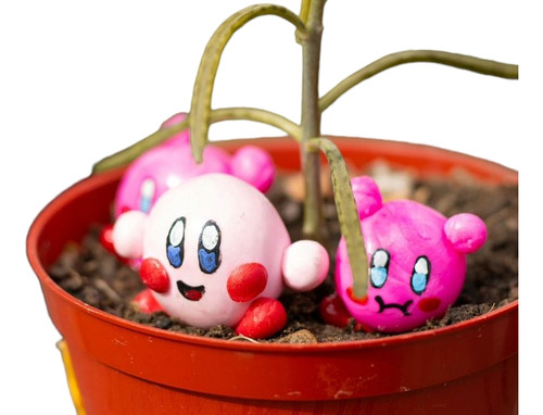 Pack Tres Figuras Decorativas Kirby 