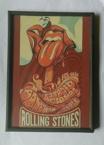 The Rolling Stones Cuadro En Vivo En Chile Regalado!!