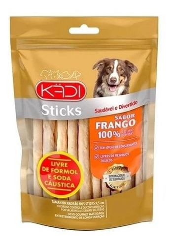 Petisco Para Cães Osso Sticks Sabor Frango 150g Kadi