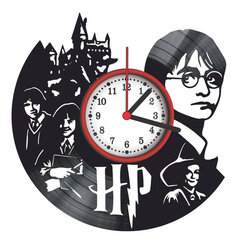 Relógio De Parede Disco Vinil - Harry Potter