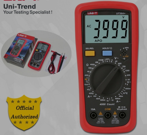 Multimetro Digital Ut 39a+ Continuidad Con Buzzer