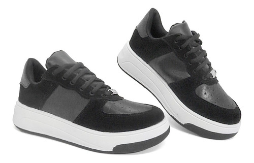 Imagen 3 de 6 de Zapato Zapatilla Mujer Urbana Sneakers Combinada Air