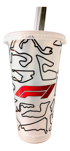 Vaso Pitillo Formula 1 Circuitos Transparente