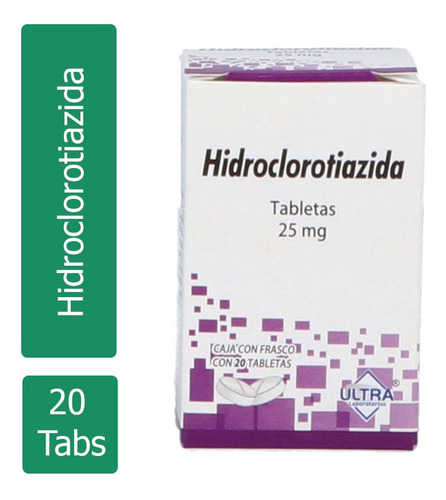 Hidroclorotiazida 25 Mg 20 Tabletas