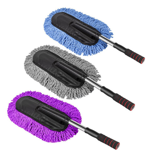 Hjq Cepillo De Coche Con Mango Telescópico Extensible Para