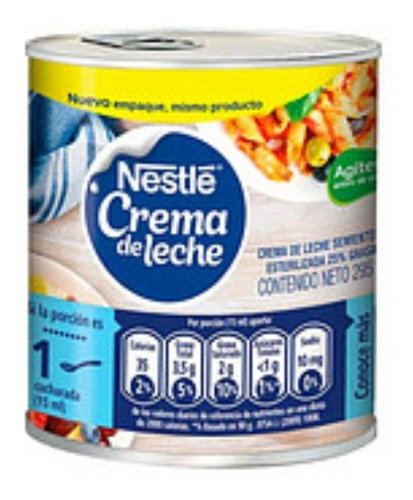 Crema De Leche Nestle X 295 Gr - L a $14000