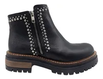 Comprar Botineta Tachas Borcegos Zapatos Cuero Botas Tachas Moda Mk