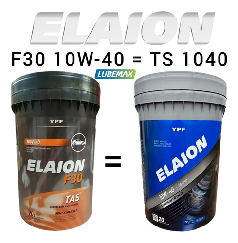 Aceite Ypf Elaion Ts 1040 X 20 Lt (ex F30 10w40)