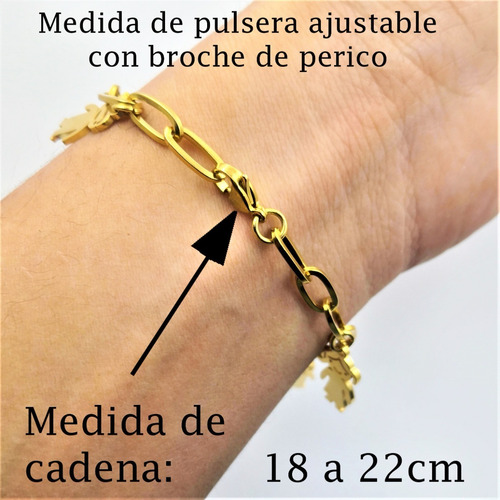 Imagen 3 de 6 de Pulsera 2 Niña/o Acero Chapa De Oro Grabado Láser