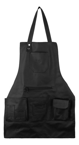 Delantal Mandil Parrillero Ajustable Piel Vacuno Con Bolsas