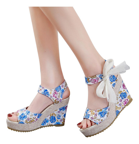 Zapatos Con Forma De Cuña En Forma De Boca De Pez Para Mujer