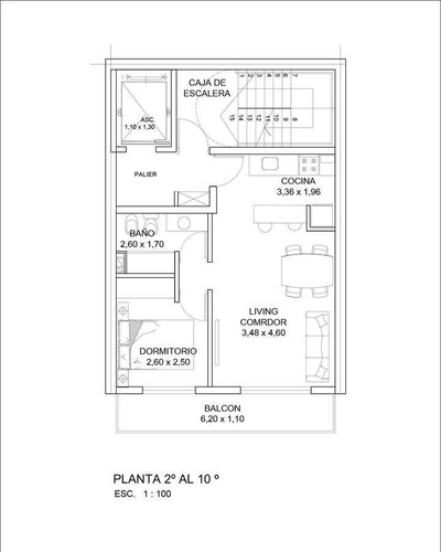 Imagen 5 de 5 de Departamento De Un Dormitorio En Venta En Rosario