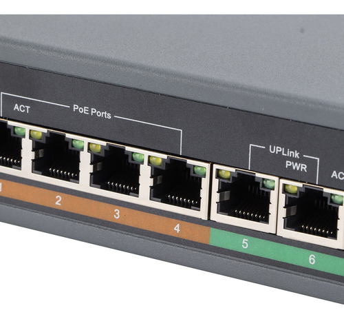 Switch Poe Wisp Full Gigabit 6 Ptos Switch Ethernet 65w
