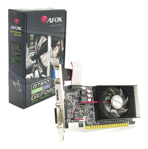 Placa Video Afox Nvidia Geforce Gt 610 2gb Ddr3 Dvi/hdmi/vga