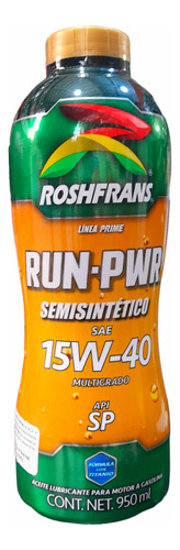 Aceite 15w 40 Semisintetico Roshfrans