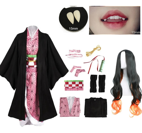 Disfraz De Cosplay De Kamado Nezuko De Kimetsu No Yaiba