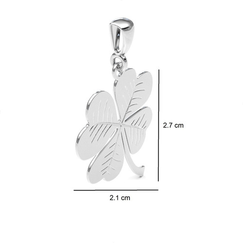 Imagen 3 de 8 de Dije De Plata Ley .925 Trébol Mujer Regalo Agálea Joyería