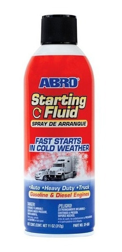 Imagen 1 de 2 de Spray Arranca Motores Diesel/nafta Abro 312grs