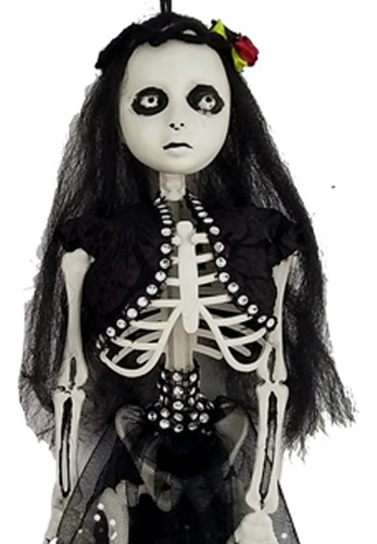 Colgante Halloween Esqueleto Viuda Negra Muñeca