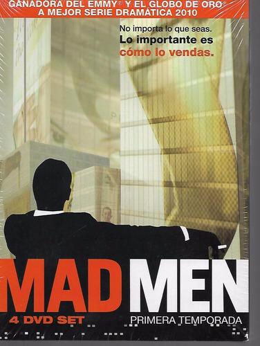 Mad Men Primera Temporada Box Set 4 Dvd 13 Episodios Nuevo