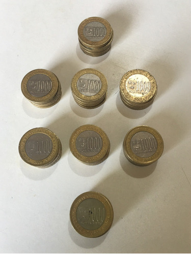 Monedas De 1000 Bolivares ( 40 Monedas ) Año 2005 * No Envio