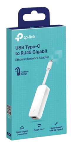 Convertidor Usb Tipo C A Red Rj45 Gigabit Tp-link Ue300c 