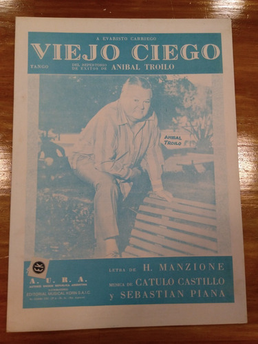 Viejo Ciego Castillo Piana Tango Partituras (Usado)