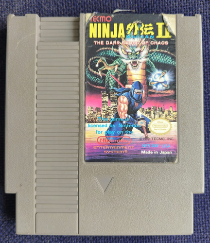 Ninja Gaiden 2 Nintendo Nes Original. (Usado)