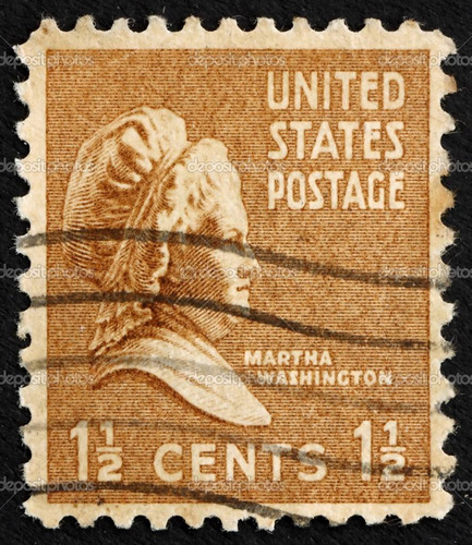 Sello United States Postage Martha Washinton 1 1/2 Cents1938