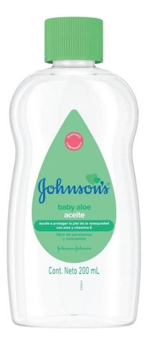 Aceite para bebé Johnson's con aloe y vitamina E 200ml