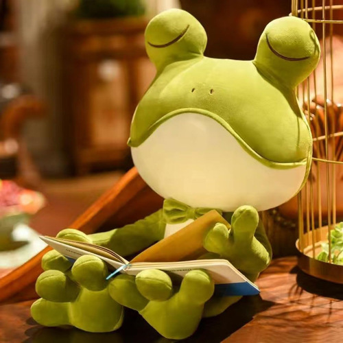 Tzmapu Juguete De Peluche De Rana De Cabeza Grande Suave, Al