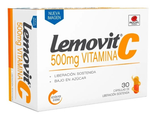 Vitamina C Lemovit 500 Mg - Unidad a $35